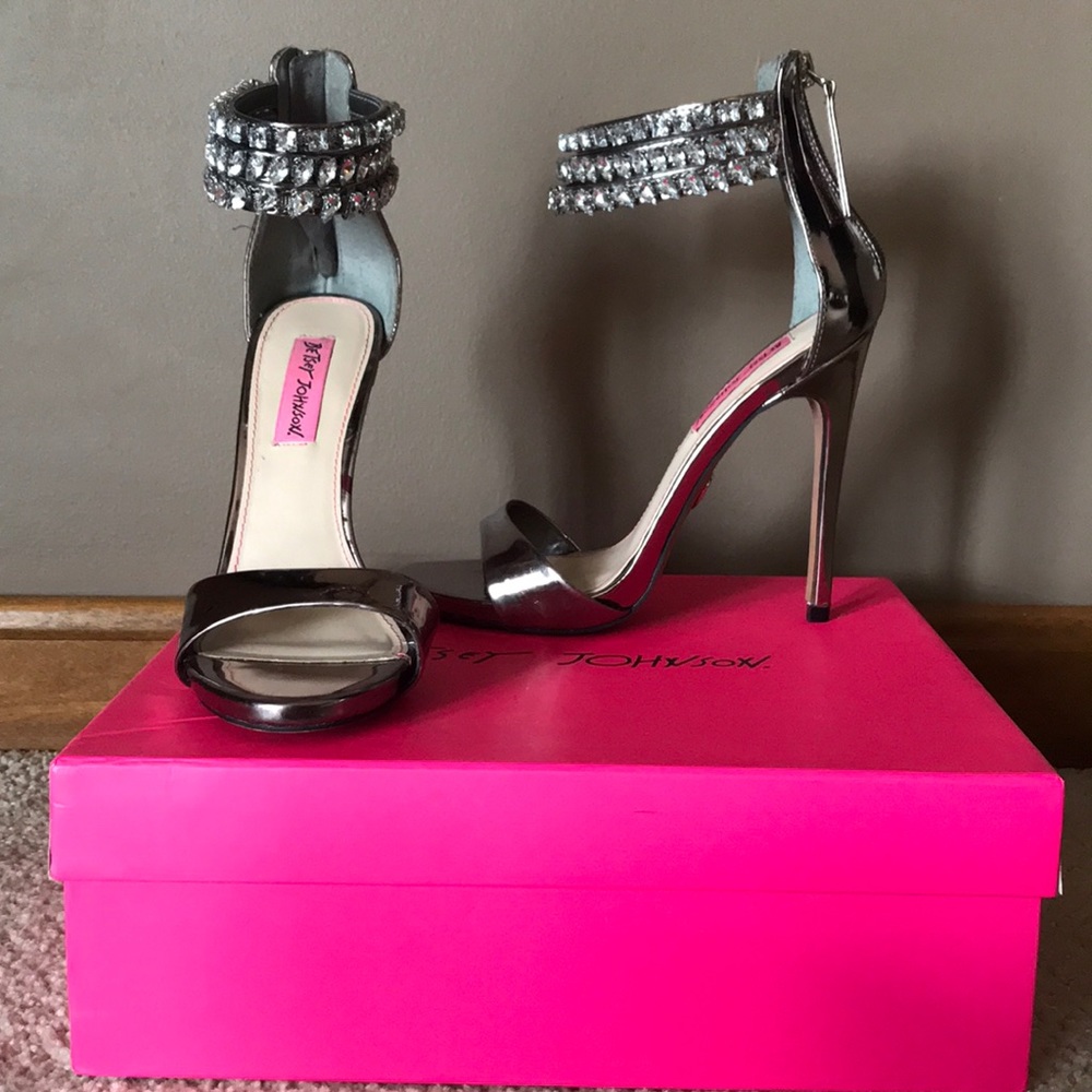 Betsy Johnson Silver Heels